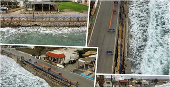 Βίντεο από τις ζημιές που προκάλεσε η κακοκαιρία στον παραλιακό δρόμο Κεφάλου 