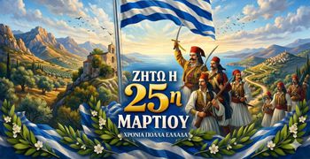 25 Μαρτίου: Ημέρα με διπλή γιορτή για το Έθνος μας - Χρόνια πολλά Ελλάδα!