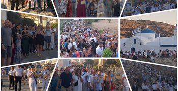 Πολύς κόσμος και φέτος στην Παναγιά του Χάρου στους Λειψούς - Το σπάνιο όνομα και τα ξερά κρίνα που ανθίζουν...