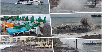 Προβλήματα και στην Κω από την κακοκαιρία – Πλημμύρισαν δρόμοι και προκλήθηκαν ζημιές σε παραλιακές επιχ/σεις
