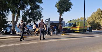 Τροχαίο στο Ψαλίδι - Στο νοσοκομείο δύο παιδιά που επέβαιναν σε ηλεκτρικό σκούτερ
