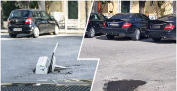 Έκλεισαν την επικίνδυνη λακκούβα στην οδό Αμερικής στην πόλη της Κω - Κάτοικοι είχαν βάλει μέσα κλιματιστικό