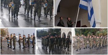 Υπό βροχή η έπαρση της Ελληνικής Σημαίας στο Διοικητήριο Κω για την 28η Οκτωβρίου