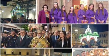 Με λαμπρότητα η περιφορά των επιταφίων στην Κω και η καθιερωμένη "συνάντηση" στην Πλ. Ελευθερίας