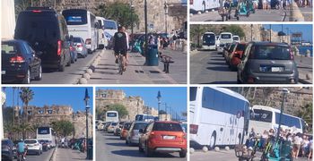 Κυκλοφοριακό “κομφούζιο” στο λιμάνι της Κω από την επίσκεψη κρουαζιερόπλοιου με Ισραηλινούς τουρίστες