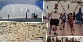 «Ποδαρικό» στο νέο θόλο μπασκετ του 4ου Δημ. Σχολείου Κω από τα παιδιά του Φοίβου και του Ιπποκράτη 