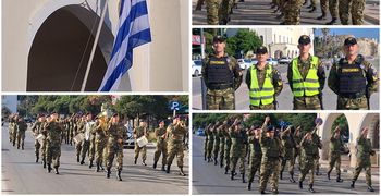 Έπαρση της σημαίας στο Διοικητήριο Κω 