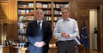 Συνάντηση του κ. Γ. Παππά με τον Πρωθυπουργό στο Μέγαρο Μαξίμου