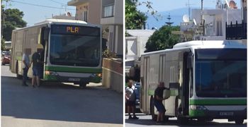 Κυκλοφοριακό χάος στο Πλατάνι – Λεωφορείο της Δημ. Συγκοινωνίας έμεινε από καύσιμα στη μέση του δρόμου 