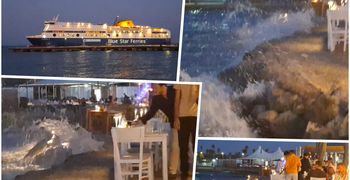 Παράπονα από επαγγελματίες και πελάτες στην Αβέρωφ για τα κύματα από την άφιξη του Blue Star