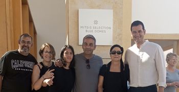 Μια ξεχωριστή ημέρα φιλοξενίας για την πρωταθλήτριά μας Δέσποινα Χόνδρου στο Mitsis Blue Domes Resort & Spa