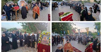 ΠΑΡΟΥΣΙΑ ΠΟΛΛΩΝ ΠΙΣΤΩΝ ΕΟΡΤΑΣΤΗΚΕ  Η ΜΝΗΜΗ ΤΟΥ ΑΓΙΟΥ ΓΕΩΡΓΙΟΥ  ΤΟΥ ΚΕΦΑΛΑ (ΧΑΛΙΚΟΥΡΑ)