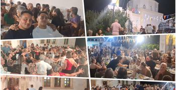 Κέφι και χορός στο πανηγύρι της Παναγίας στο Λαγούδι
