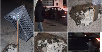 Νέα μόδα στους δρόμους της Κω: Λακκούβες με διακόσμηση