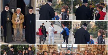 Τα Κάλαντα των Φώτων στον Μητροπολίτη κ. Ναθαναήλ