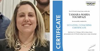 Η προπονήτρια ποδηλασίας Ταμάρα Μαρία Τουμπαζή έλαβε από τη Διεθνή Ομοσπονδία Ποδηλασίας (UCI) το πτυχίο προπονητικής επιπέδου ΙΙ (LEVEL II)