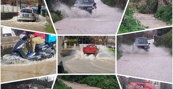 Πλημμύρισαν δρόμοι και σπίτια στην Κω - Προβλήματα από την έντονη βροχόπτωση