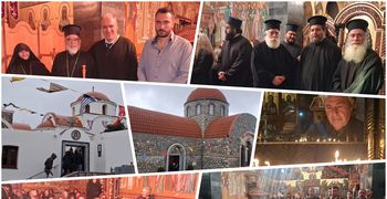 Με λαμπρότητα ο Πανηγυρικός Εσπερινός του Οσίου Σάββα του εν Καλύμνω