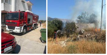 Συμβαίνει τώρα: Φωτιά κοντά σε οικία στο Πυλί
