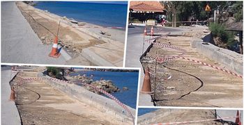 Παραμένουν ανοιχτές οι "πληγές" στο παραλιακό μέτωπο της Καρδάμαινας