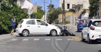 Νέο τροχαίο στο Πυλί - Αυτοκίνητο συγκρούστηκε με δίκυκλο