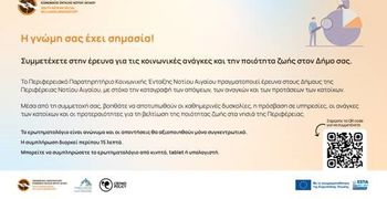 Διαδικτυακή έρευνα από το Περιφερειακό Παρατηρητήριο Κοινωνικής Ένταξης Νοτίου Αιγαίου
