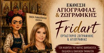 ΕΚΘΕΣΗ ΖΩΓΡΑΦΙΚΗΣ ΚΑΙ ΑΓΙΟΓΡΑΦΙΑΣ AΠΟ ΤΟ ΕΡΓΑΣΤΗΡΙΟ ΖΩΓΡΑΦΙΚΗΣ ΚΑΙ ΑΓΙΟΓΡΑΦΙΑΣ "FRIDART" ΤΗΣ Μ. ΒΑΜΒΑΚΟΥΣΗ