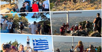 Πλήθος πιστών στο εκκλησάκι του Χριστού (στο Δίκαιο) για την εορτή της Μεταμορφώσεως του Σωτήρος