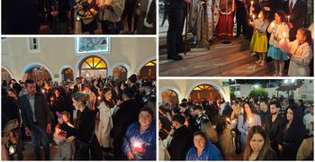 Με λαμπρότητα η αναστάσιμη ακολουθία στον Ι.Ν. Αγίου Γεωργίου Πυλίου