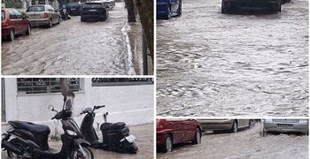 Προβλήματα από την σημερινή βροχόπτωση - Πλημμύρισαν δρόμοι στην πόλη της Κω 