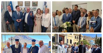 Επίσκεψη στην Κάλυμνο Α. Γεωργιάδη, Β. Κικίλια και Γκας Μπιλιράκη με αντιπροσωπεία Αμερικανών βουλευτών
