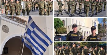 Έπαρση της σημαίας στο Διοικητήριο Κω