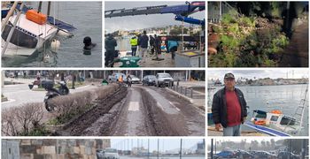 Νύχτα δοκιμασίας για την Κω από την κακοκαιρία «Erminio» (πτώσεις δέντρων, βυθίστηκε καΐκι, πλημμύρισαν δρόμοι κ.α.)