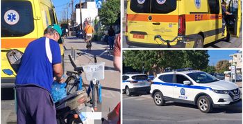 Τροχαίο έξω από το 2ο Δημοτικό Σχολείο Κω – Τραυματίστηκε οδηγός ποδηλάτου