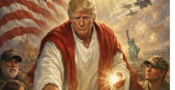 Aντιδράσεις προκάλεσε η ανάρτηση του Ντόναλντ Τραμπ ως Ιησούς 