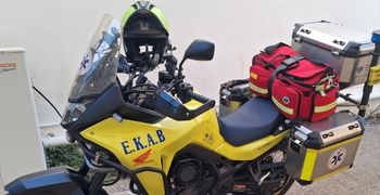 Ξανά στους δρόμους της Κω η μοτοσυκλέτα του ΕΚΑΒ