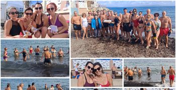 Πρωινό μπάνιο και κοπή πίτας για τους Χειμερινούς Κολυμβητές Κω