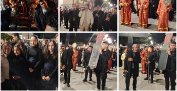 Με κατάνυξη η περιφορά του Επιταφίου στον Άγιο Γεώργιο Πυλίου