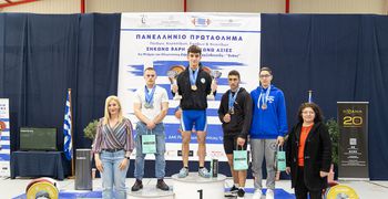 12 πανελλήνια ρεκόρ ο Παναγιώτης Σπύρου του Ανταγόρα στο Πανελλήνιο Πρωτάθλημα Αρσης Βαρών