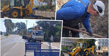 Ζημιά σε κεντρικό αγωγό ύδρευσης στο Ψαλίδι και διακοπή υδροδότησης