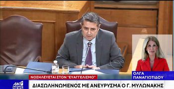 Διασωληνωμένος στη ΜΕΘ του Ευαγγελισμού με ανεύρυσμα ο Υφυπουργός Γιώργος Μυλωνάκης