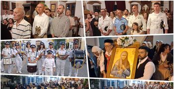 Λέρος: Με λαμπρότητα ο εσπερινός και η λιτάνευση της εικόνας της Οσίας Γαβριηλίας