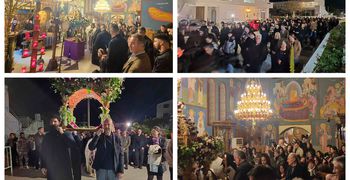 H περιφορά του Επιταφίου στoν Ι.Ν. Αποστόλων στην Αντιμάχεια