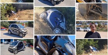 Πήγε να πάρει το αυτοκίνητό της από το πάρκινκ στη Ζιά και το βρήκε στον γκρεμό!