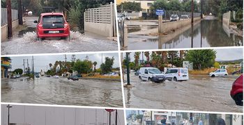 Προβλήματα στην Κω από την πρωινή βροχόπτωση