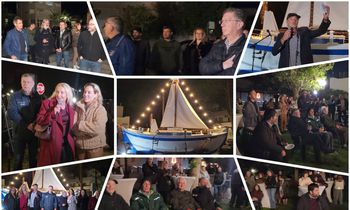 Φωτορεπορτάζ από τη φωταγώγηση του τρεχαντηριού "Μαδέρα" στην Καζέρμα