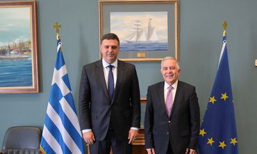 Συνάντηση του Βασίλη Α. Υψηλάντη με τον Υπουργό Ναυτιλίας Βασίλη Κικίλια  