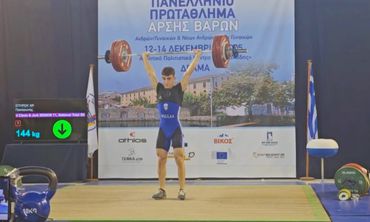 Σάρωσε τα μετάλλια και τα ρεκόρ ο Παναγιώτης Σπύρου στο Πανελλήνιο Πρωτάθλημα άρσης βαρών