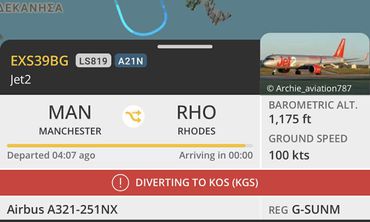2 πτήσεις από Αγγλία αντί να προσγειωθούν στη Ρόδο κατέληξαν στην Κω και στην Αττάλεια Τουρκίας