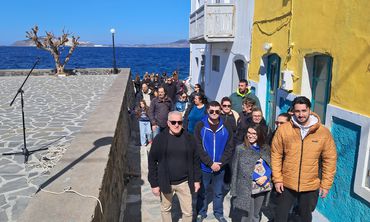 Γεμάτη παλμό η κινητοποίηση στη Νίσυρο για τα Τέμπη